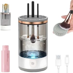 Limpador Elétrico de Pincéis de Maquilhagem – Limpeza Rápida & Profunda Sem Danificar